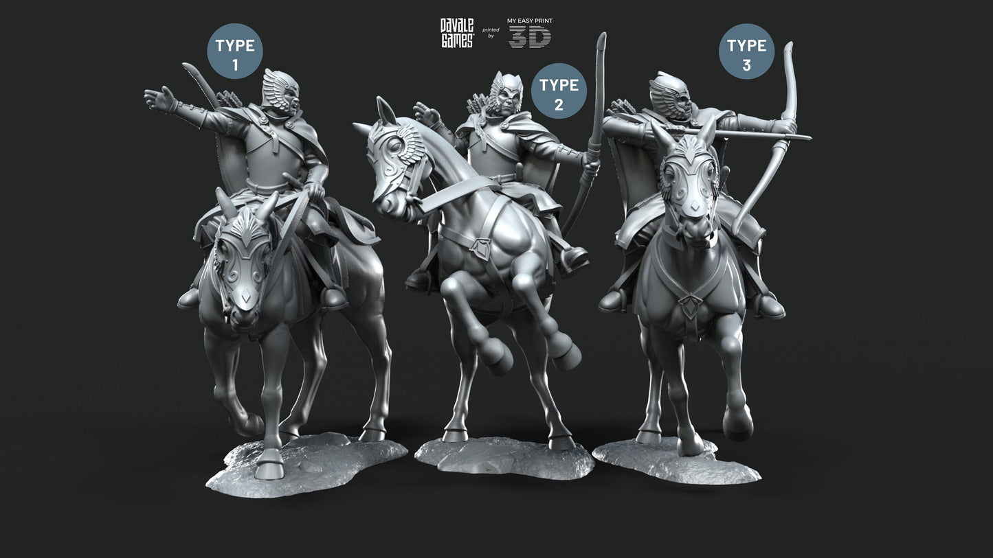 Grey Castle Court Guards - Davale Games - 3D Printed with high quality resin for LOTR/D&D games