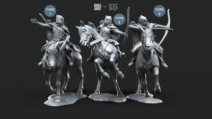 Grey Castle Court Guards - Davale Games - 3D Printed with high quality resin for LOTR/D&D games