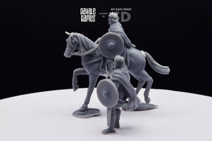 King Theodomir - Foot and Mounted - Davale Games - Historical games - 3D Printed with high quality resin