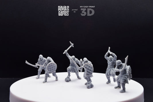 New Regular Orcs with Sword and Shield - Davale Games - 3D Printed with high quality resin for LOTR/D&D games