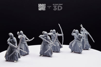 Bloody Warrior with Bow - Davale Games - 3D Printed with high quality resin for LOTR/D&D games