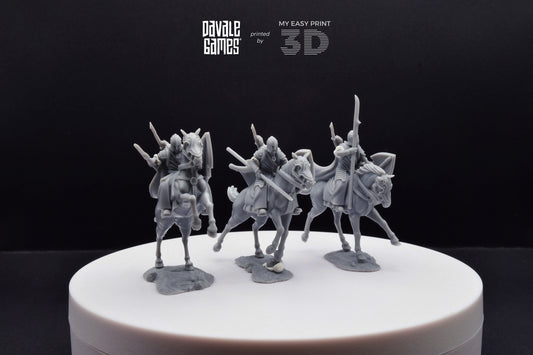 Bloody High Elf Knight (Crests included) - Mounted - Davale Games - 3D Printed with high quality resin for LOTR/D&D games