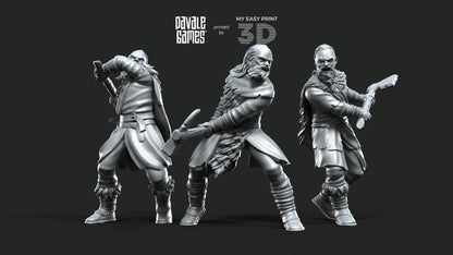 Fellmount Reavers with Two-Handed Weapon - Davale Games - 3D Printed with high quality resin for LOTR/D&D games