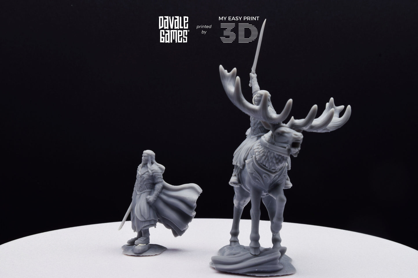 King of the Forest - Foot and Mounted - Davale Games - 3D Printed with high quality resin for LOTR/D&D games