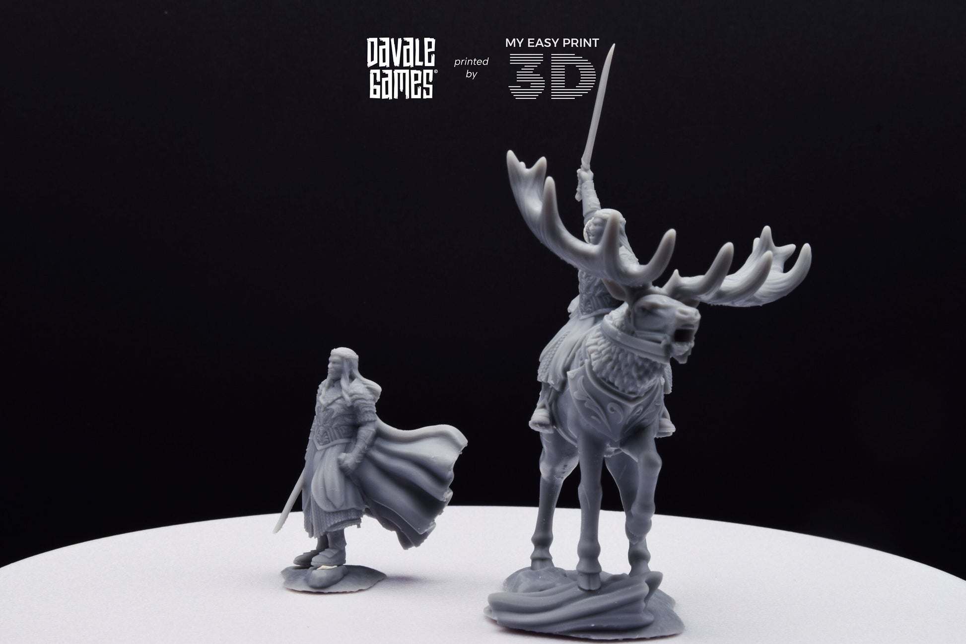 King of the Forest - Foot and Mounted - Davale Games - 3D Printed with high quality resin for LOTR/D&D games
