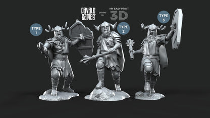 Khalüm Faction - Warriors Extra Poses - Dead City - Davale Games - 3D Printed with high quality resin for LOTR/D&D games