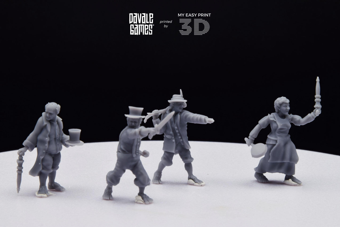 Halfmen Oficial - Davale Games - 3D Printed with high quality resin for LOTR/D&D games