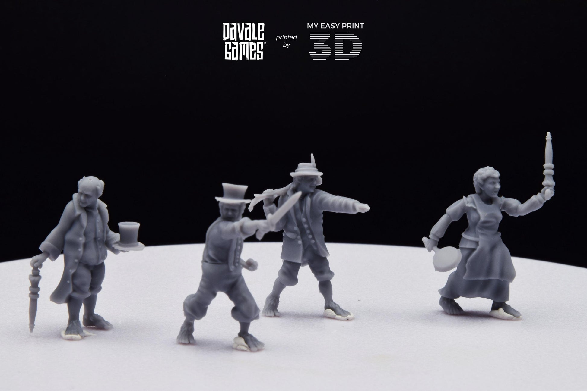 Halfmen Oficial - Davale Games - 3D Printed with high quality resin for LOTR/D&D games