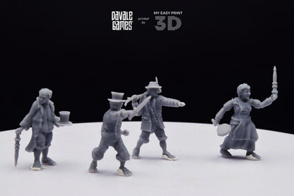 Halfmen Oficial - Davale Games - 3D Printed with high quality resin for LOTR/D&D games