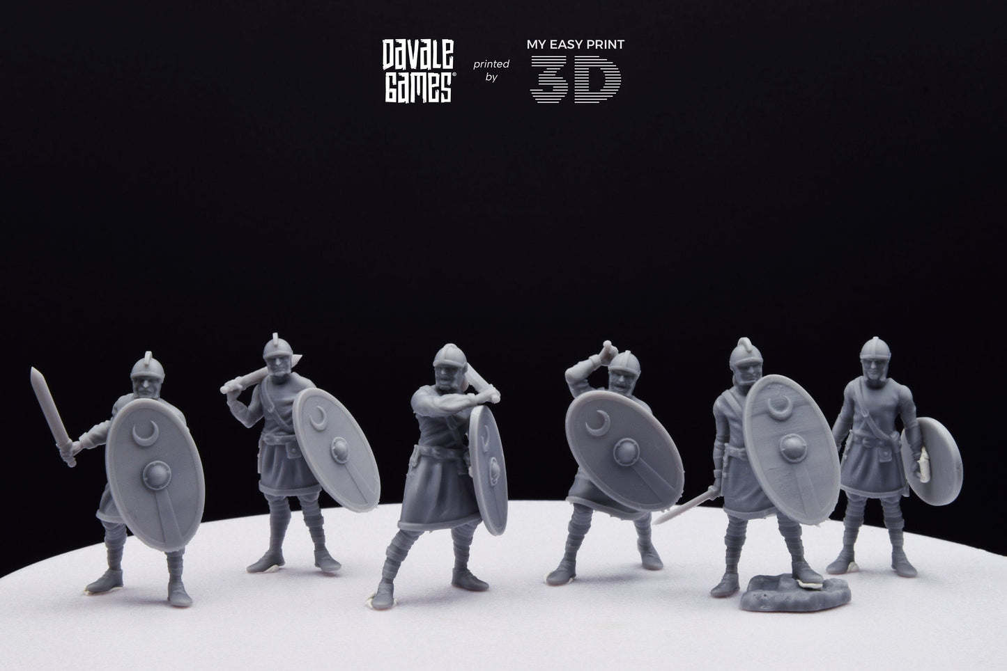 Roman Soldiers without Armour - Davale Games - Historical games - 3D Printed with high quality resin