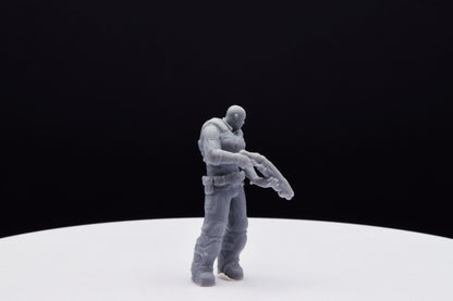 Gears Of War Jace Stratton Ot Miniature - TheSTLSmith - 3D Printed with high quality resin for Skirmish/D&D games