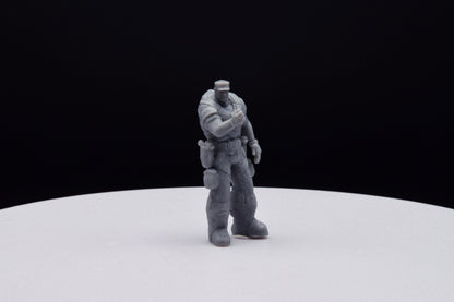 Gears Of War Victor Hoffman - TheSTLSmith - 3D Printed with high quality resin for Skirmish/D&D games