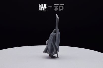 Armoured Wood Elf on Foot Banner 2 - Davale Games - 3D Printed with high quality resin for LOTR/D&D games
