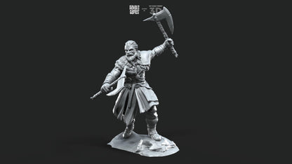 Ragnar, Halfwolf - Human and Wolf form (ODIN) - Davale Games - Mythological games - 3D Printed with high quality resin