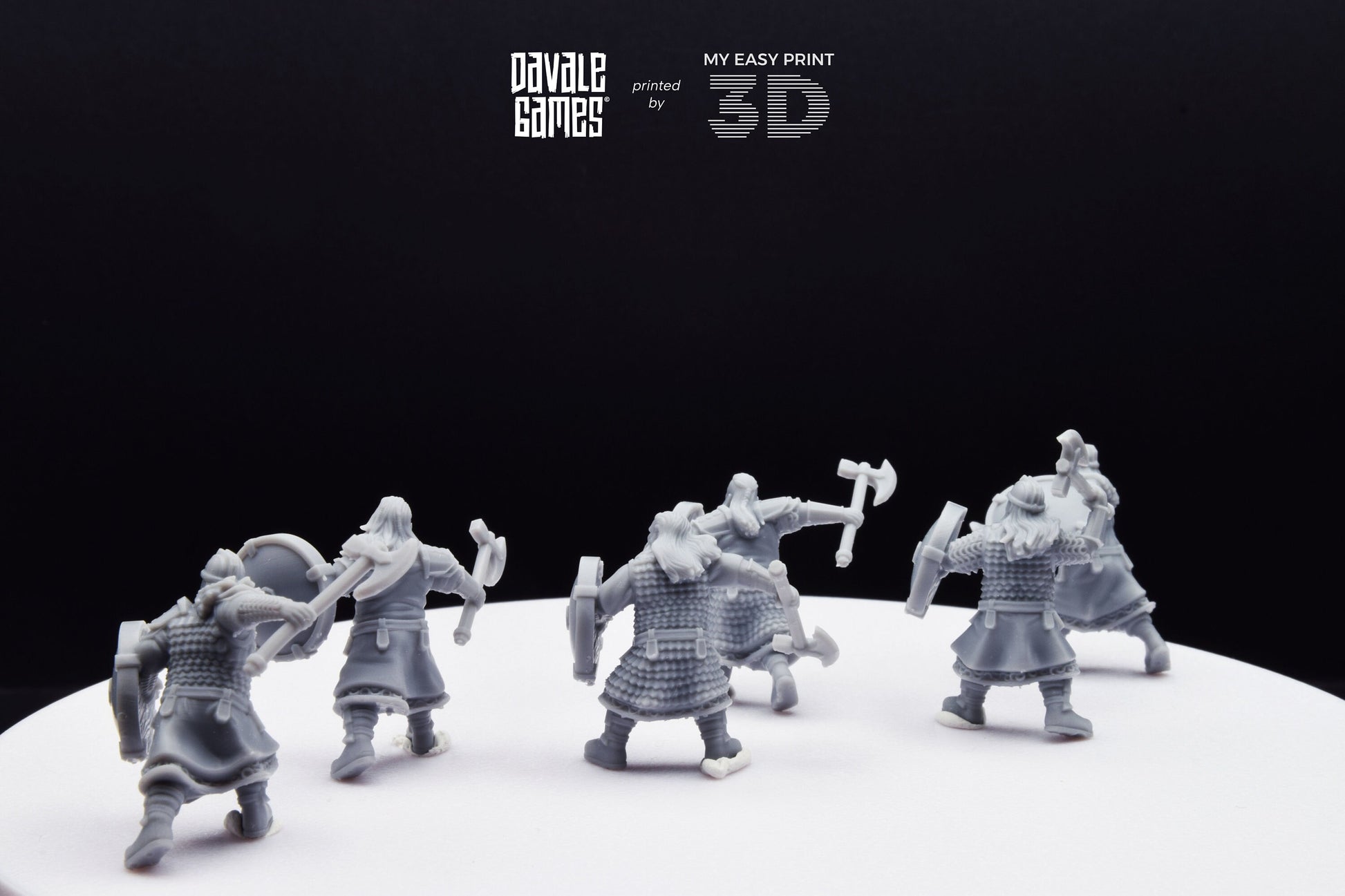 Kalak Warriors - Davale Games - 3D Printed with high quality resin for LOTR/D&D games