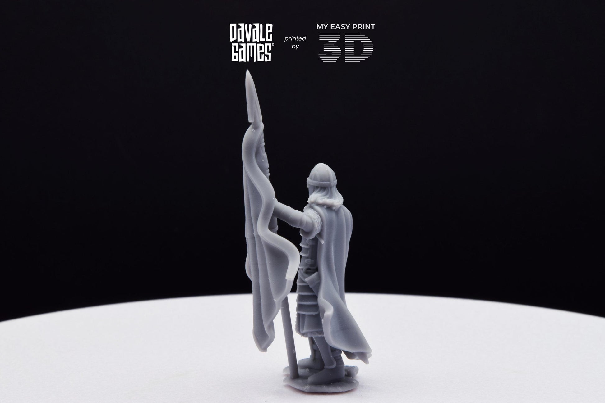 West Human Banner - Davale Games - 3D Printed with high quality resin for LOTR/D&D games