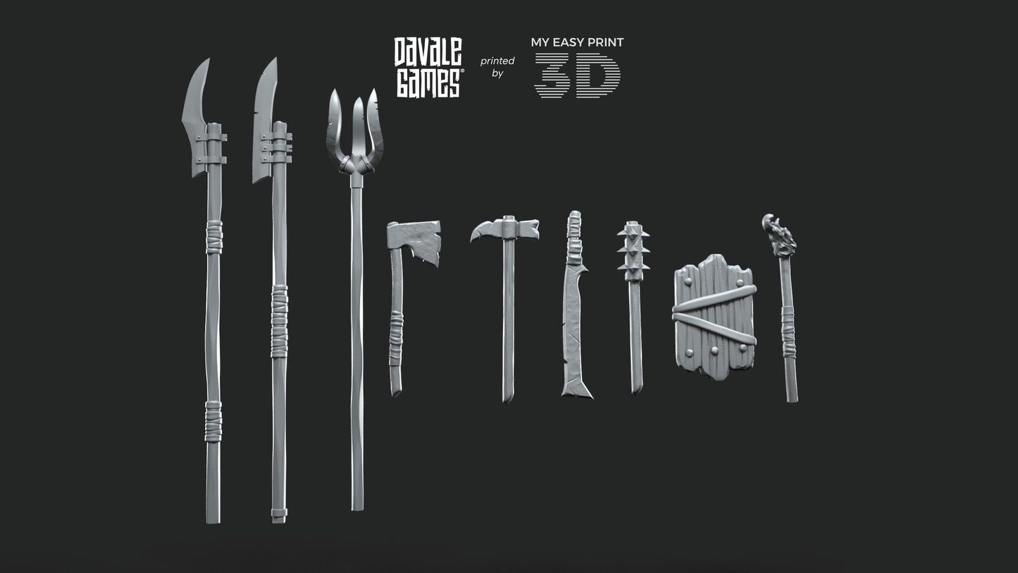 Bits - Fellmount Reavers - Davale Games - 3D Printed with high quality resin for LOTR/D&D games