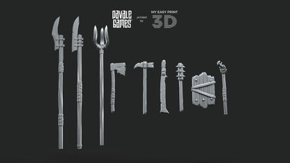 Bits - Fellmount Reavers - Davale Games - 3D Printed with high quality resin for LOTR/D&D games