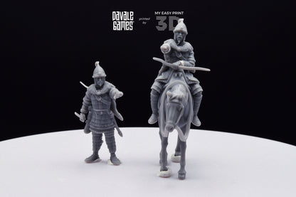 Attila the Hun - Battle of The Catalaunian Plains - Foot and Mounted - Davale Games - Historical games - 3D Printed with high quality resin