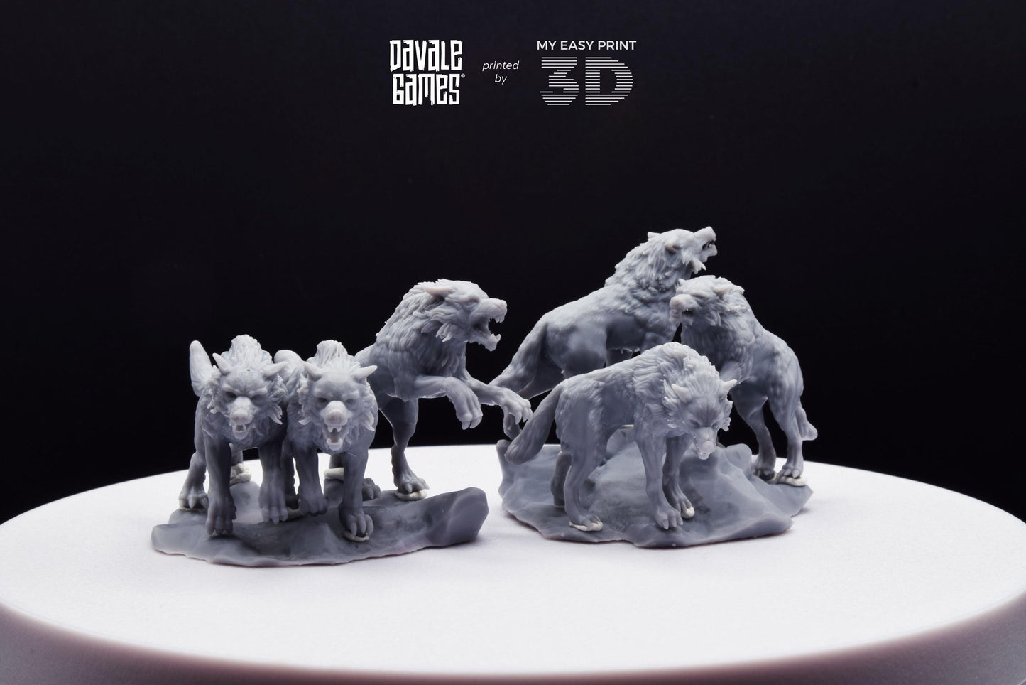 Fenrir Wolf Litter (ODIN) - Davale Games - Mythological games - 3D Printed with high quality resin