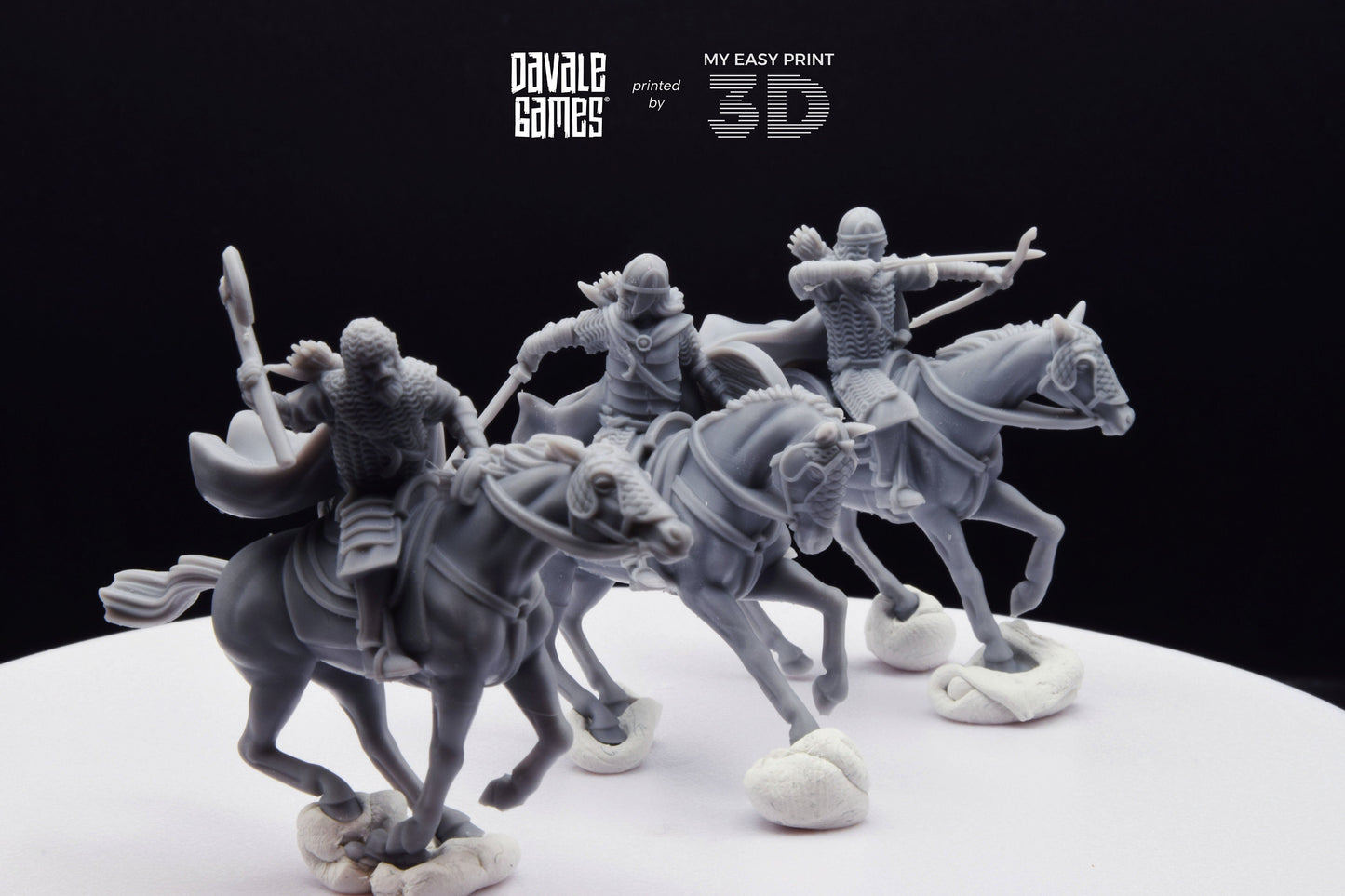 West Riders - Mounted - Davale Games - 3D Printed with high quality resin for LOTR/D&D games