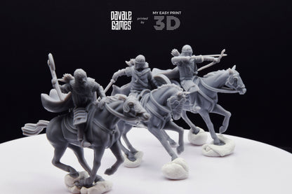 West Riders - Mounted - Davale Games - 3D Printed with high quality resin for LOTR/D&D games