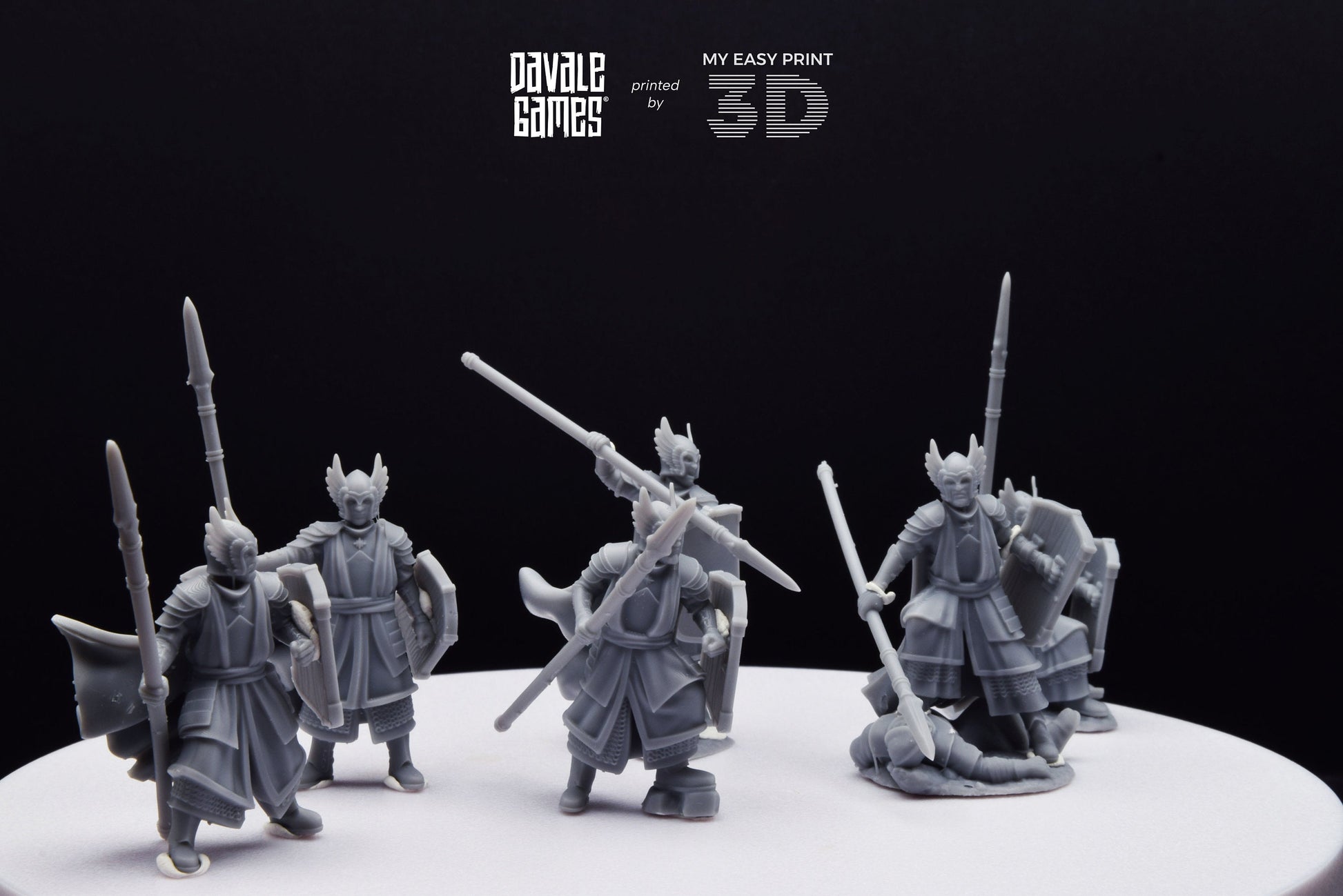 Guards of the Grey Tree - Foot - Grey Castle - Davale Games - 3D Printed with high quality resin for LOTR/D&D games