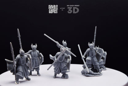 Guards of the Grey Tree - Foot - Grey Castle - Davale Games - 3D Printed with high quality resin for LOTR/D&D games