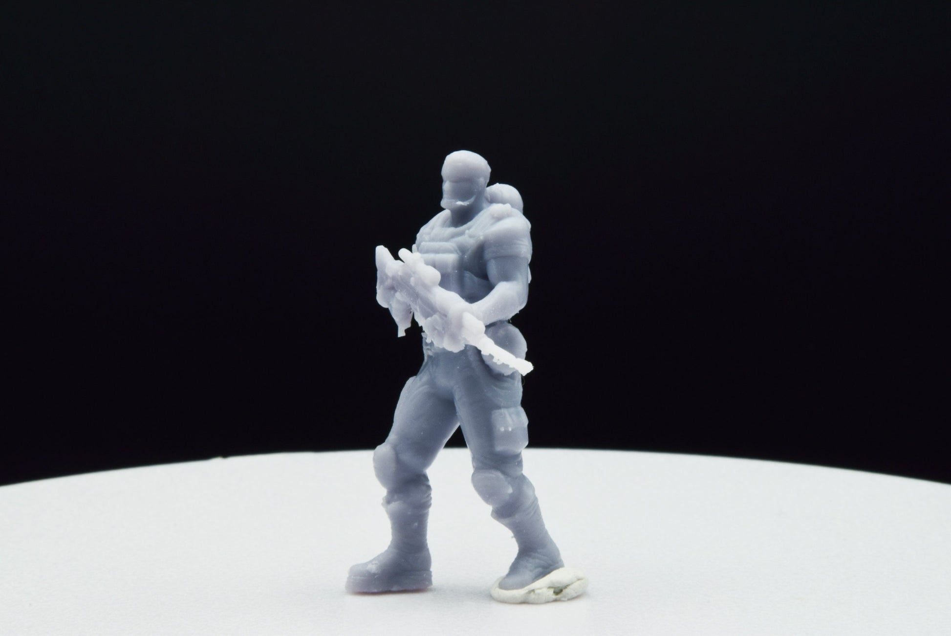 Gears Of War Dominic Santiago Commando Ot Miniature - TheSTLSmith - 3D Printed with high quality resin for Skirmish/D&D games