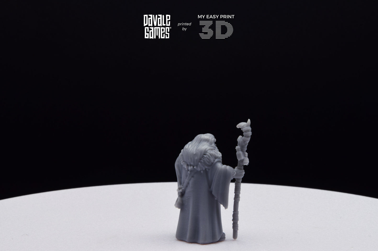 Flea Stonestaff - Davale Games - 3D Printed with high quality resin for LOTR/D&D games