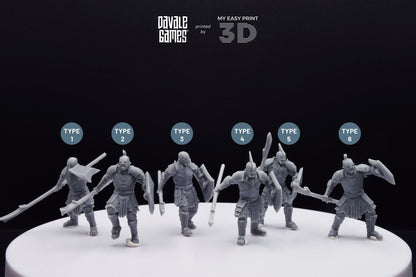 Super Orc Spearman - Davale Games - 3D Printed with high quality resin for LOTR/D&D games