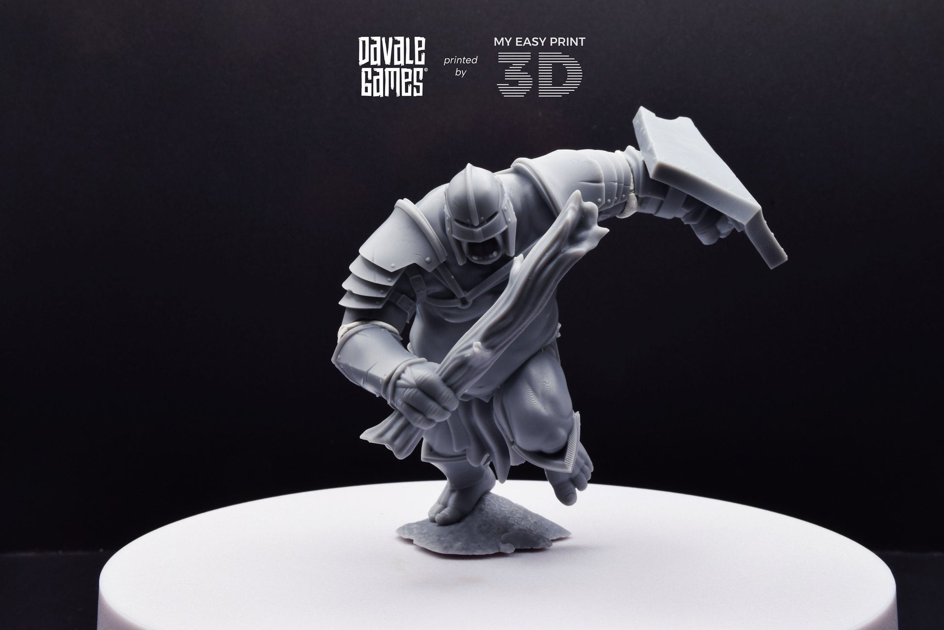Blood-Handed Troll - Davale Games - 3D Printed with high quality resin for LOTR/D&D games