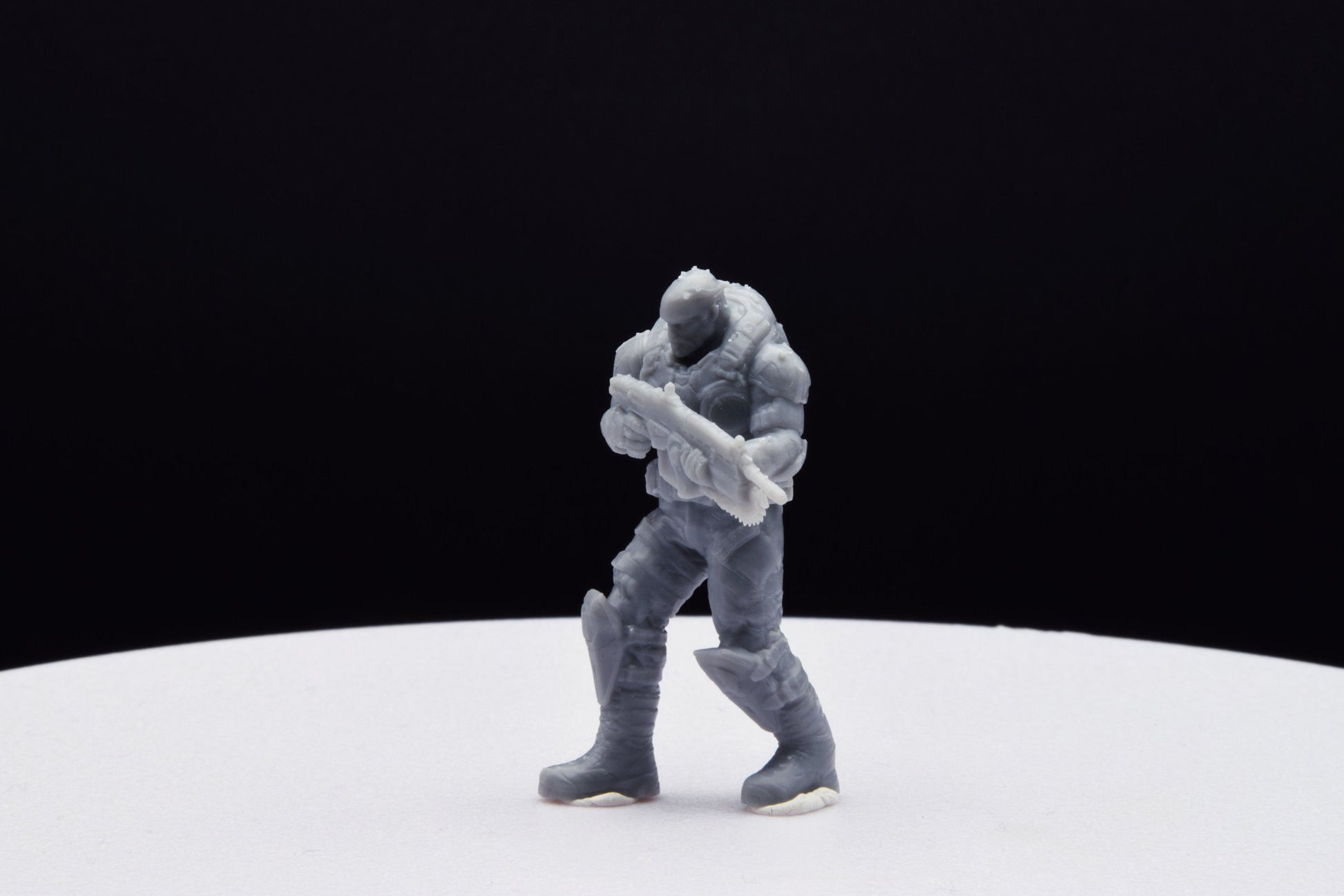 Gears Of War COG Marcus Old Miniature - TheSTLSmith - 3D Printed with high quality resin for Skirmish/D&D games