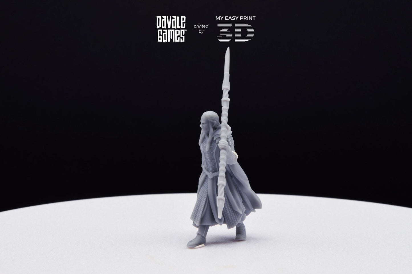 Wood Elf Captain - Davale Games - 3D Printed with high quality resin for LOTR/D&D games