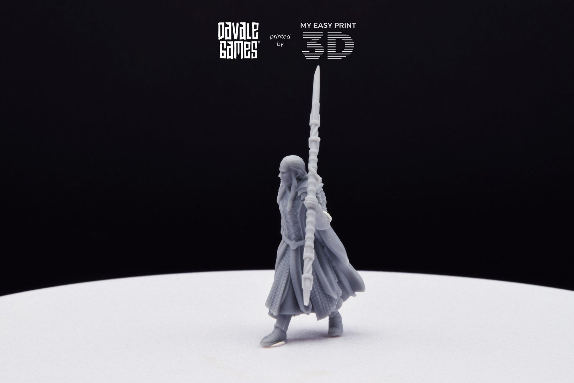 Wood Elf Captain - Davale Games - 3D Printed with high quality resin for LOTR/D&D games