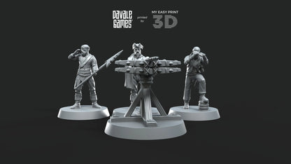 Bucaneers of the Black Bay - Ballista with Dotation - Davale Games - 3D Printed with high quality resin for LOTR/D&D games (Copy)