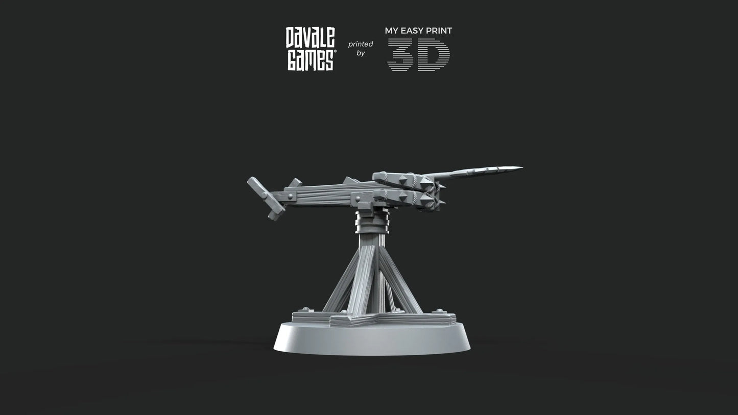 Bucaneers of the Black Bay - Ballista with Dotation - Davale Games - 3D Printed with high quality resin for LOTR/D&D games (Copy)