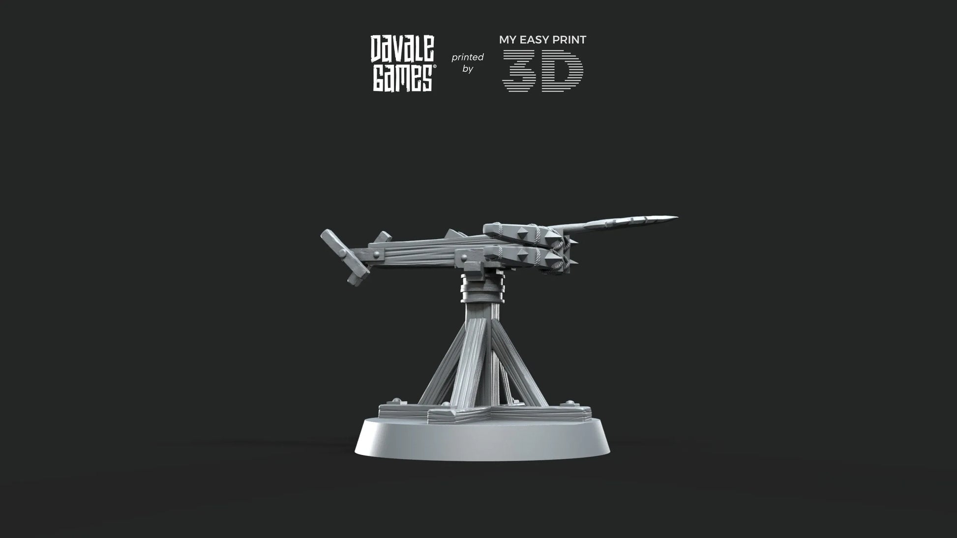Bucaneers of the Black Bay - Ballista with Dotation - Davale Games - 3D Printed with high quality resin for LOTR/D&D games (Copy)