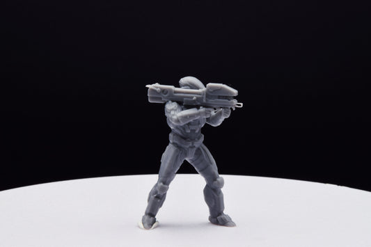 Halo Spartan Noble Six [Reach] Miniature - TheSTLSmith - 3D Printed with High Quality Resin for Wargame/Skirmish/D&D
