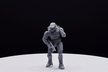 Halo Spartan Halo Master Chief Miniature - TheSTLSmith - 3D Printed with High Quality Resin for Wargame/Skirmish/D&D