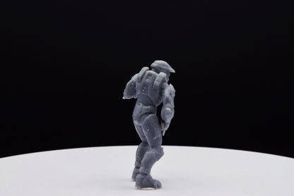 Halo Spartan Halo Master Chief Miniature - TheSTLSmith - 3D Printed with High Quality Resin for Wargame/Skirmish/D&D