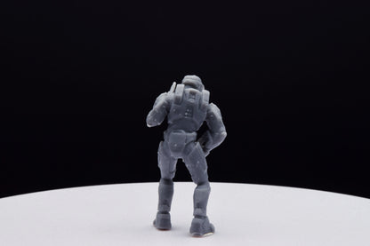 Halo Spartan Halo Master Chief Miniature - TheSTLSmith - 3D Printed with High Quality Resin for Wargame/Skirmish/D&D