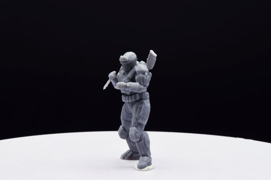Halo Custom Spartan Type 10 Miniature - TheSTLSmith - 3D Printed with High Quality Resin for Wargame/Skirmish/D&D