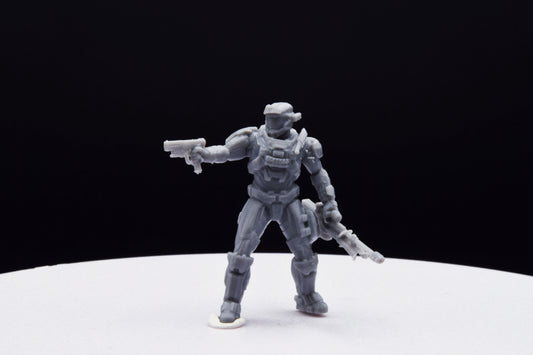 Halo Custom Spartan Type 12 Miniature - TheSTLSmith - 3D Printed with High Quality Resin for Wargame/Skirmish/D&D