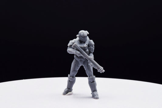 Halo Custom Spartan Type 2 Miniature - TheSTLSmith - 3D Printed with High Quality Resin for Wargame/Skirmish/D&D