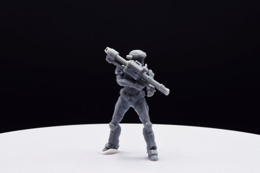Halo Custom Spartan Type 4 Miniature - TheSTLSmith - 3D Printed with High Quality Resin for Wargame/Skirmish/D&D