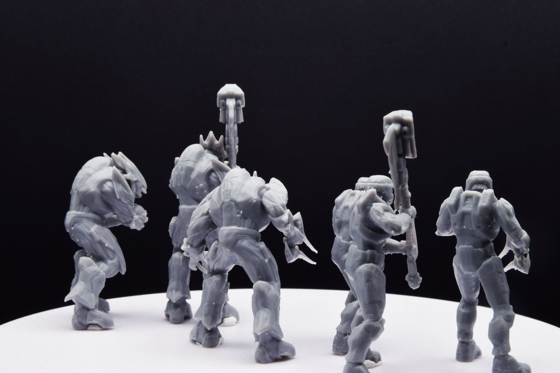 Halo Grifball Spartan+Elite Miniature - TheSTLSmith - 3D Printed with High Quality Resin for Wargame/Skirmish/D&D with H