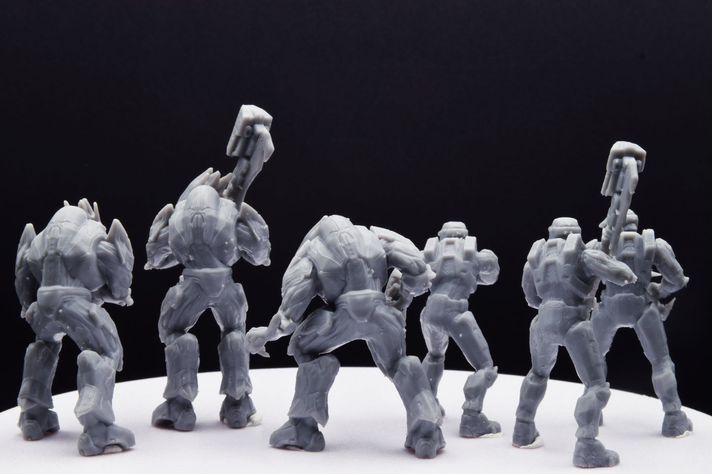 Halo Grifball Spartan+Elite Miniature - TheSTLSmith - 3D Printed with High Quality Resin for Wargame/Skirmish/D&D with H