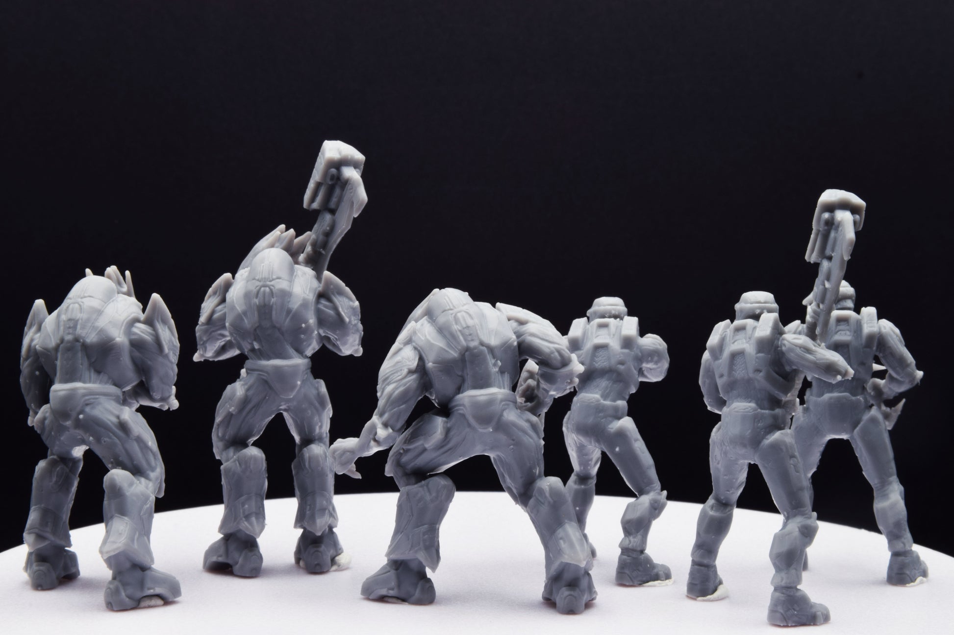 Halo Grifball Spartan+Elite Miniature - TheSTLSmith - 3D Printed with High Quality Resin for Wargame/Skirmish/D&D with H