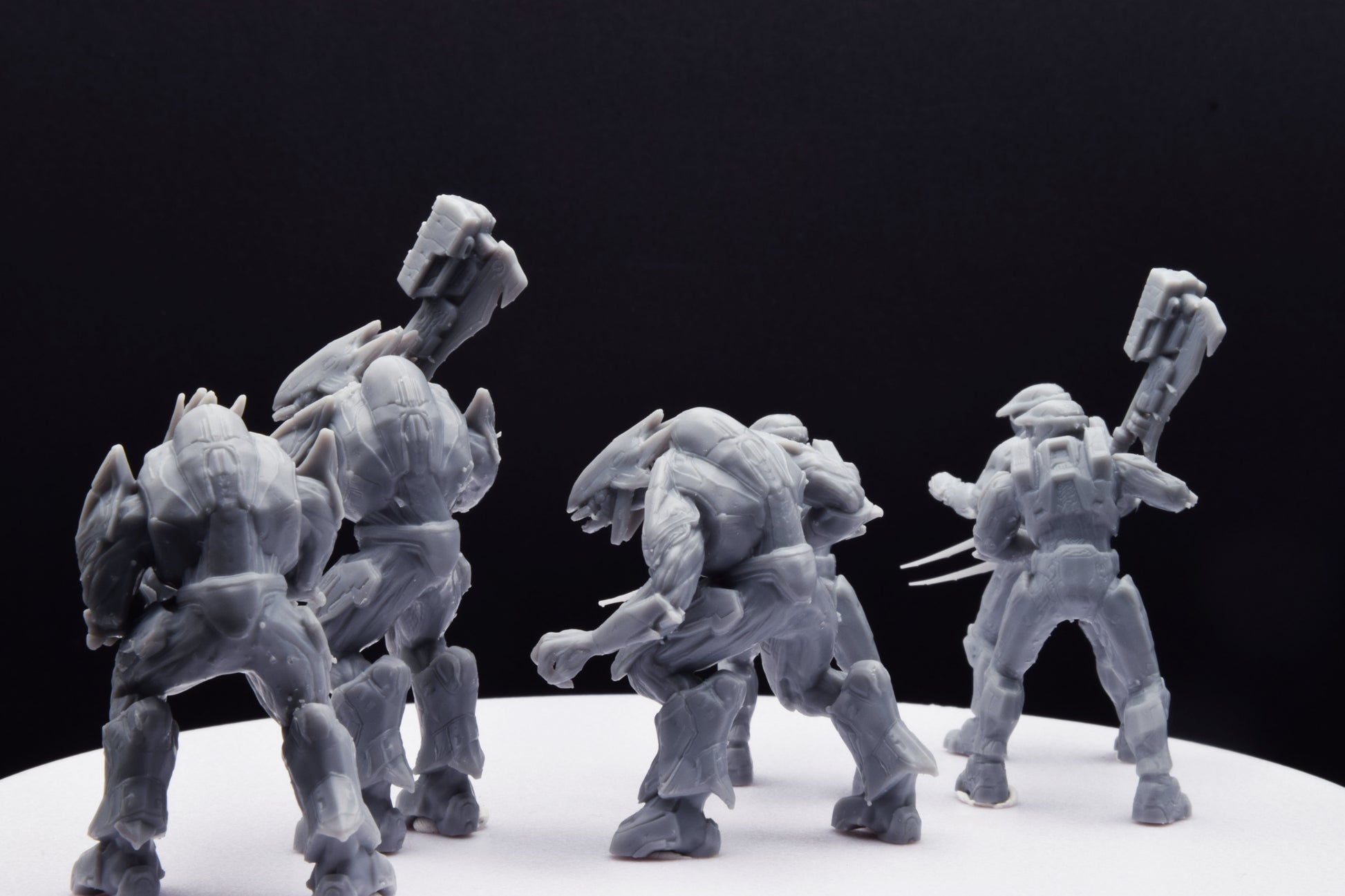 Halo Grifball Spartan+Elite Miniature - TheSTLSmith - 3D Printed with High Quality Resin for Wargame/Skirmish/D&D with H